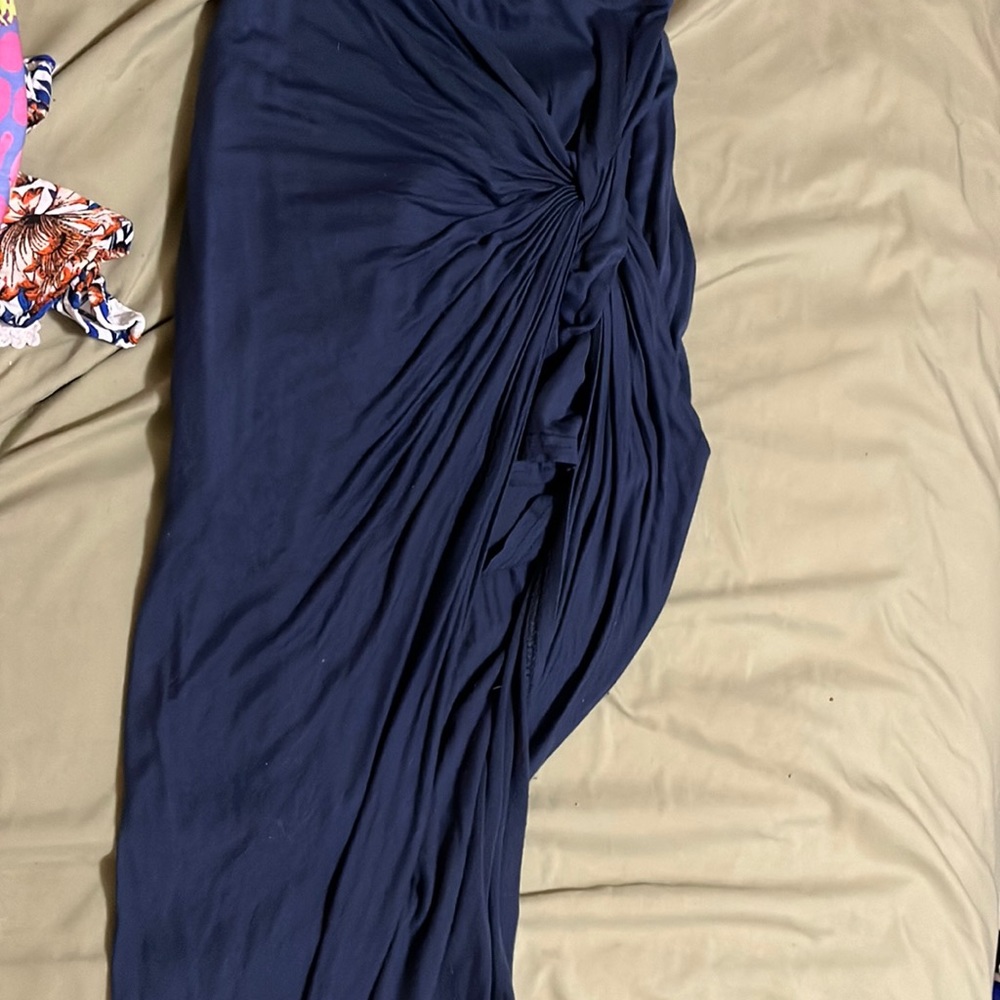 Blue Asymmetrical skirt, size small